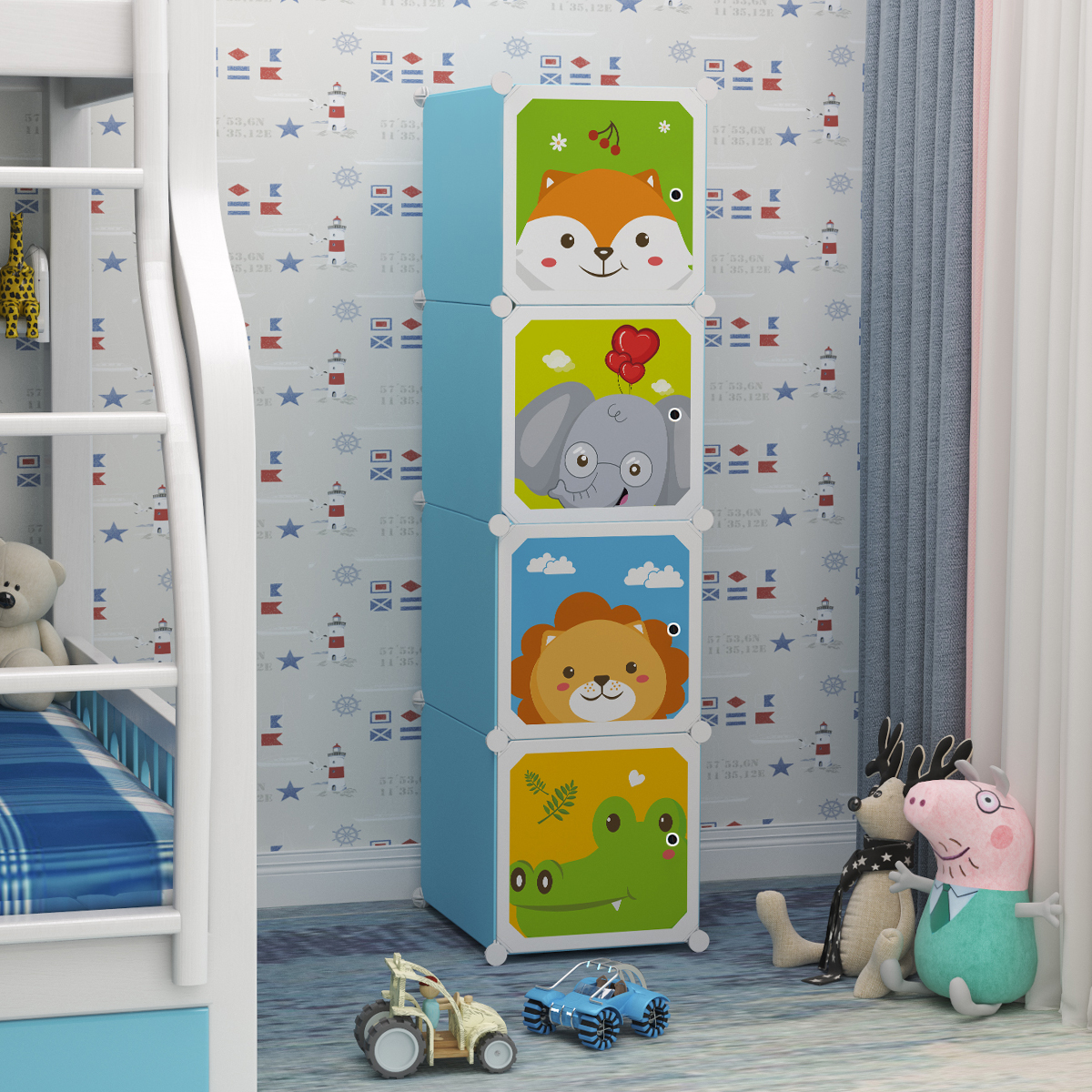 Dulap Modular pentru Copii, 4 Usi