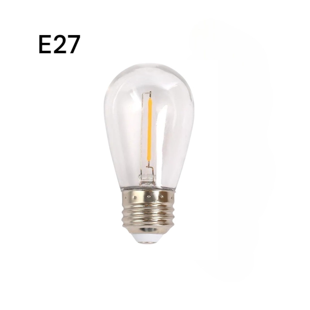 Set 10 Becuri LED E27 Filament 1W