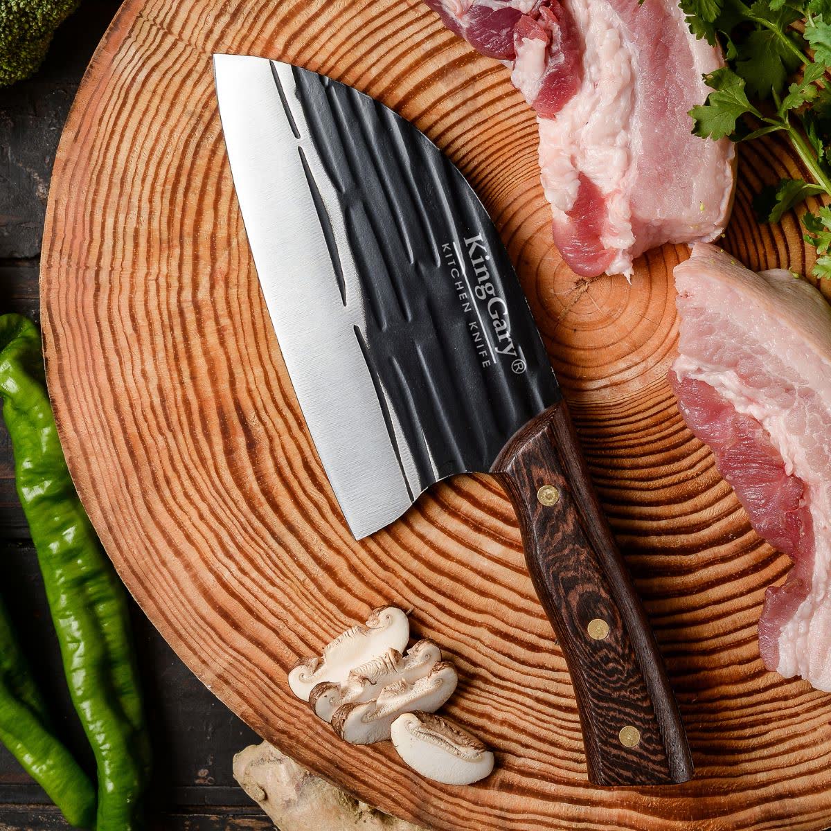 Pachet Cutit Macelar 33 cm + Satar Macelarie 17 cm - 5