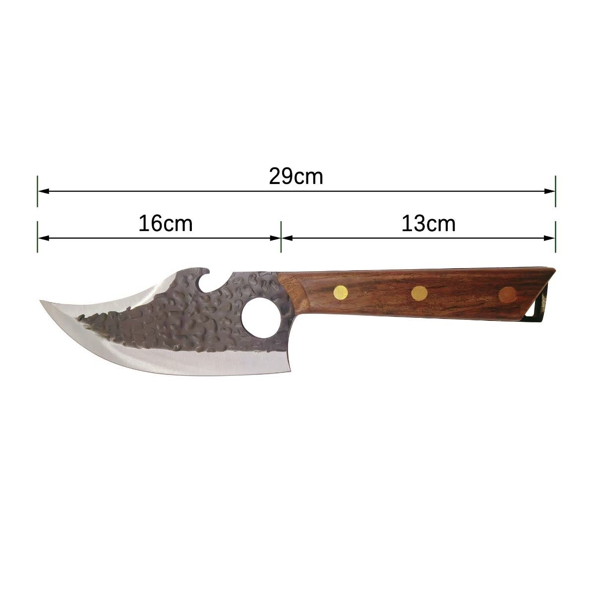 Pachet Cutit cu Lama Curbata 16 cm + Satar Macelarie 15,5 cm - 2