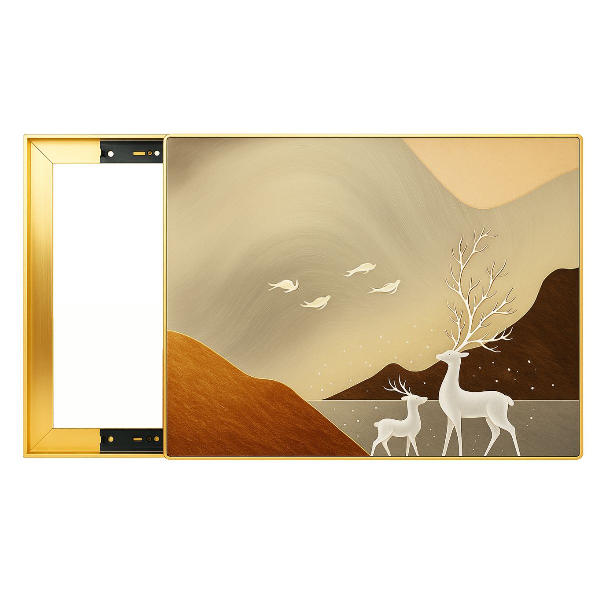 Capac Tablou Electric 30x40 Auriu
