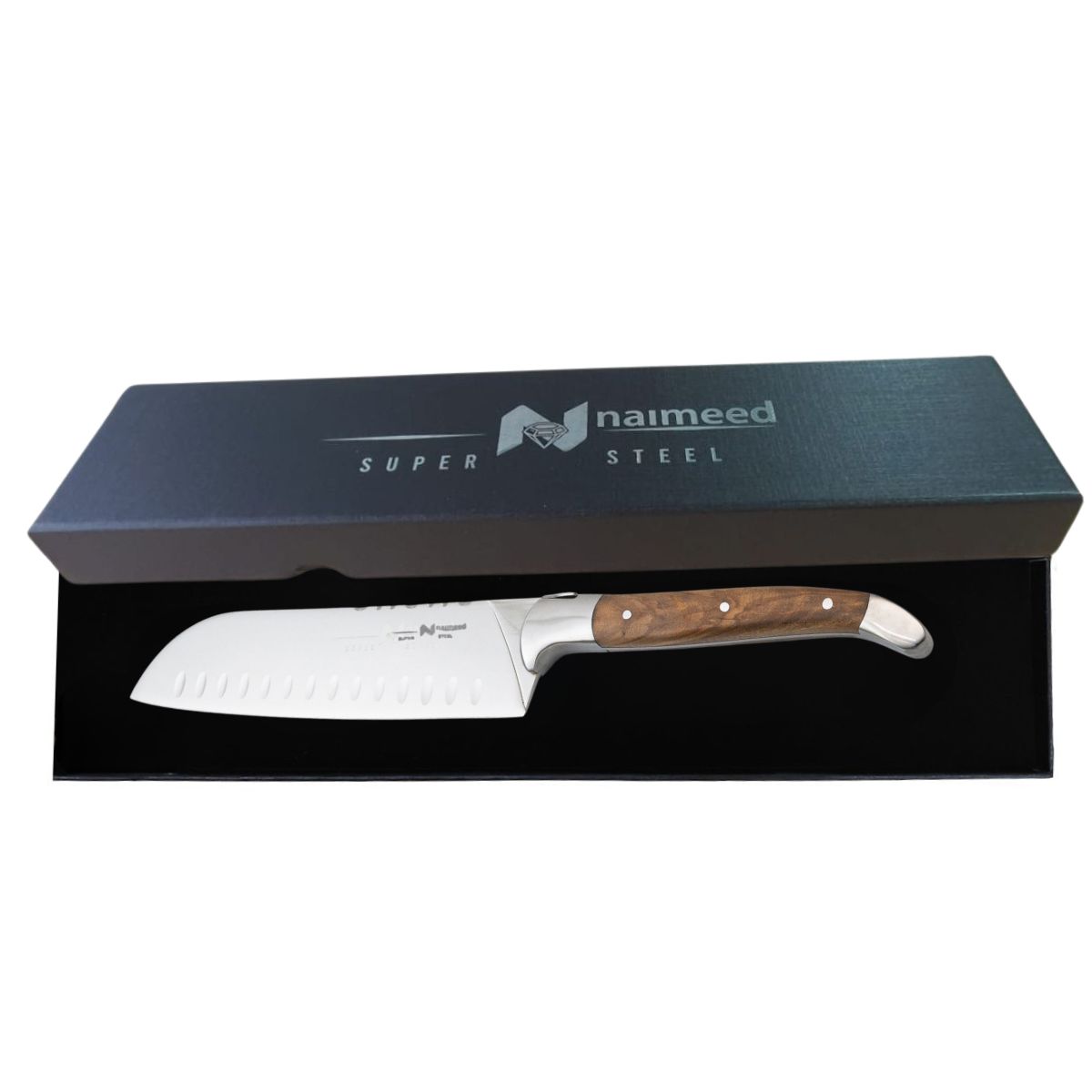 Cutit Santoku 31 cm cu Alveole - 2