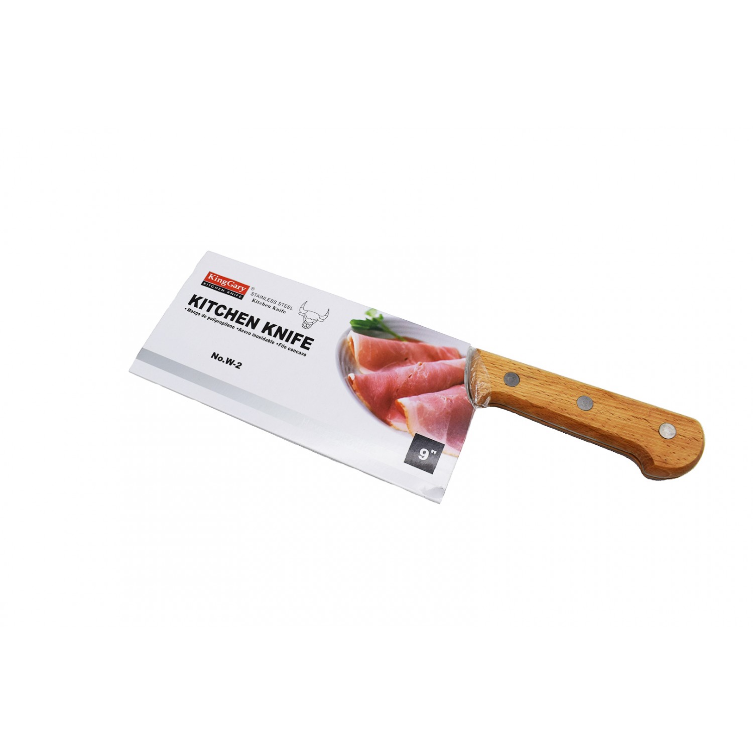 Pachet Satar cu Maner de Lemn 9" + Cutit Universal 20 cm - 4