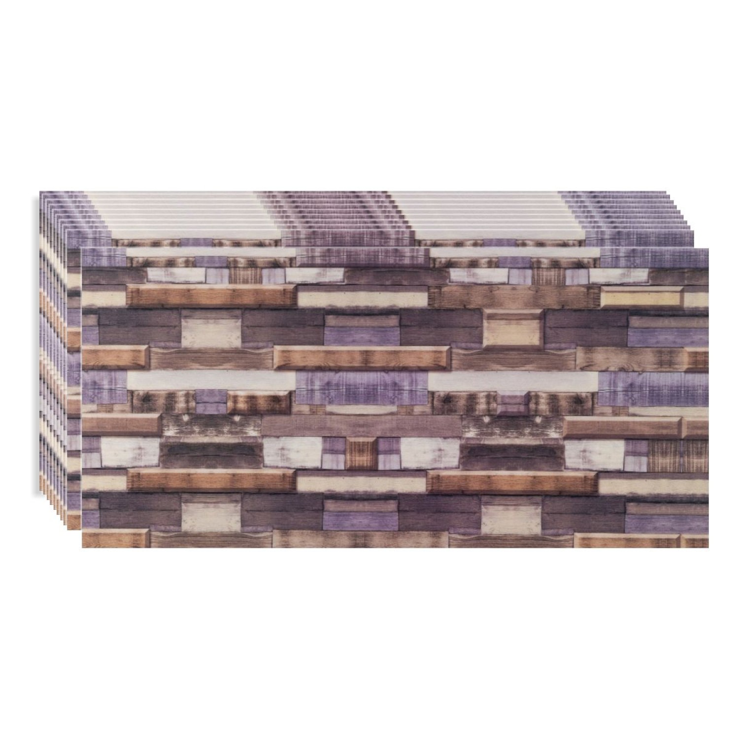 Set 6 Panouri Decorative Autoadezive, Aspect Caramida, 30x60 cm