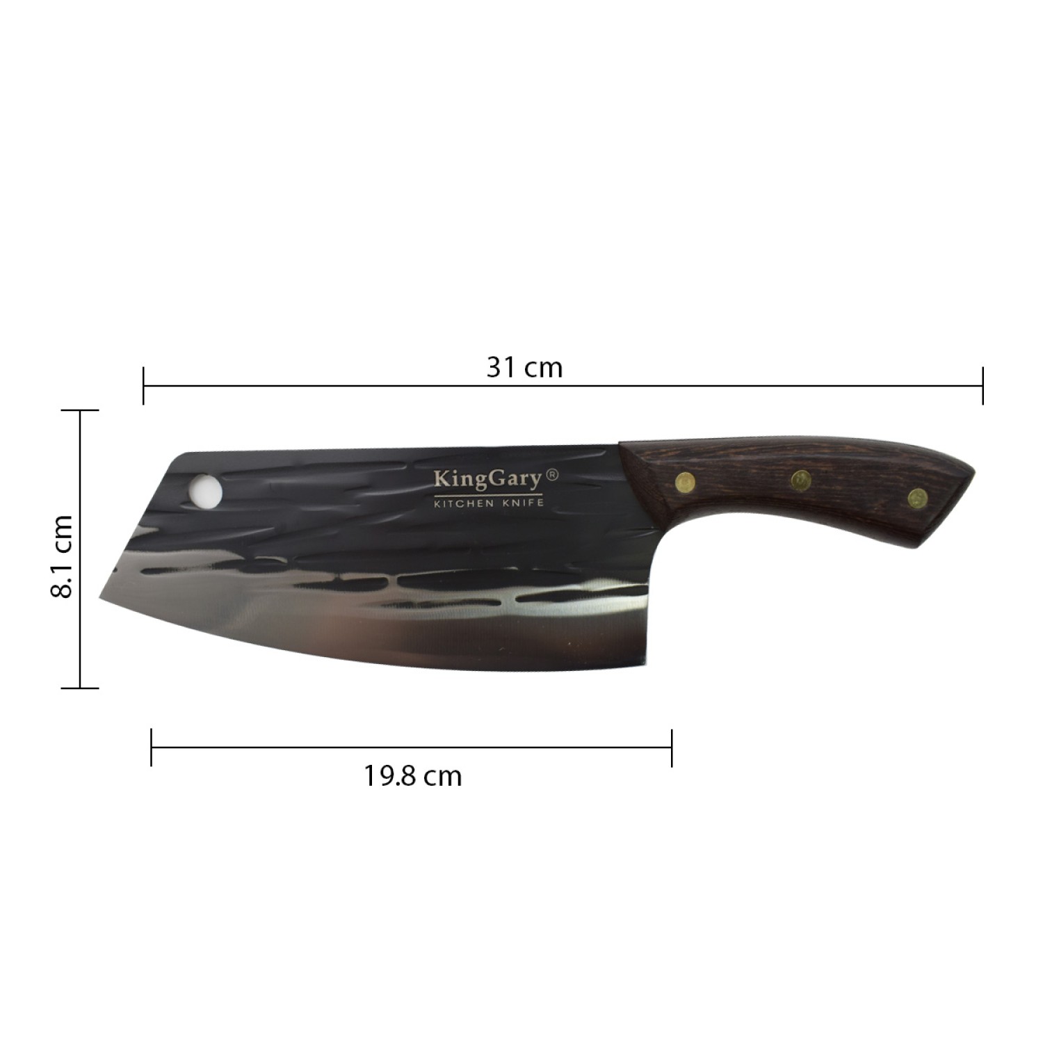 Pachet Cutit de Bucatarie 31 cm + Satar Macelarie 17 cm - 3