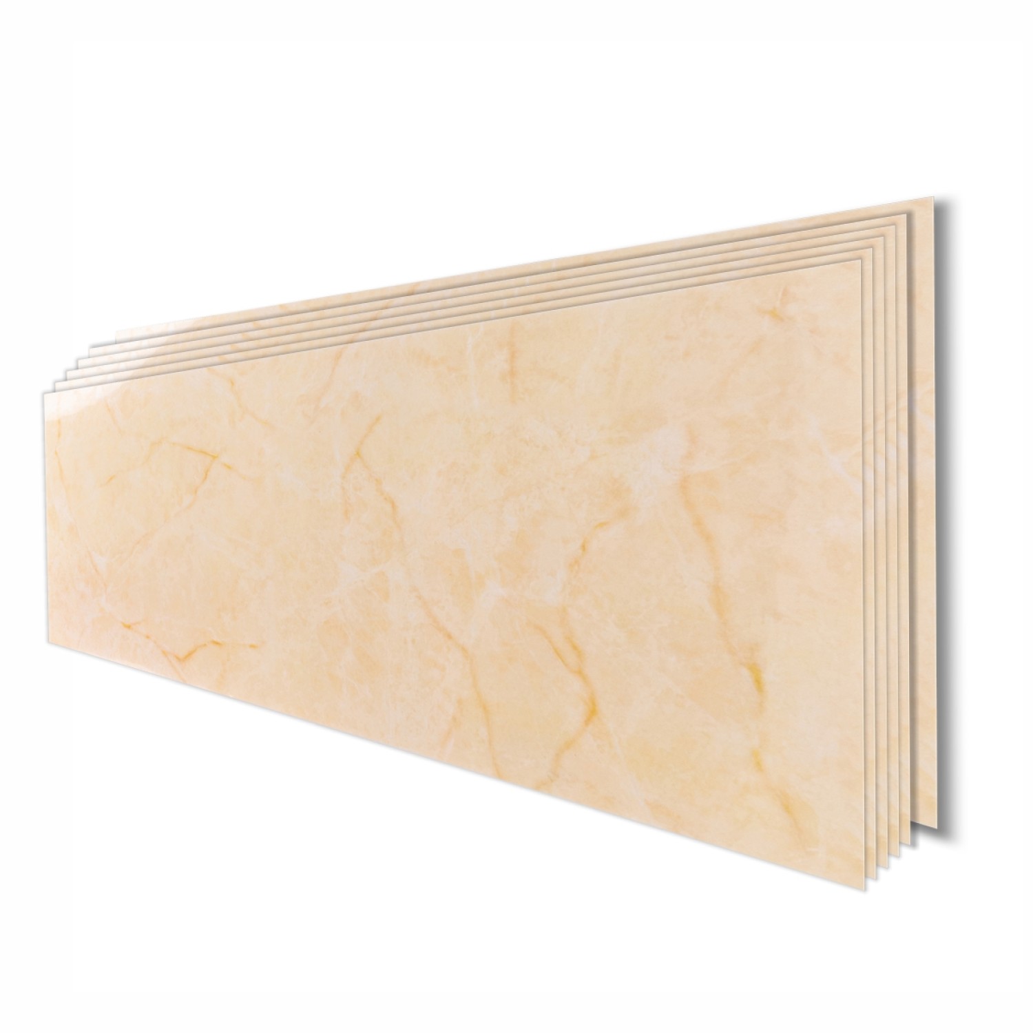 Set 6 Panouri Decorative Autoadezive, Aspect Lucios, 30x60 cm