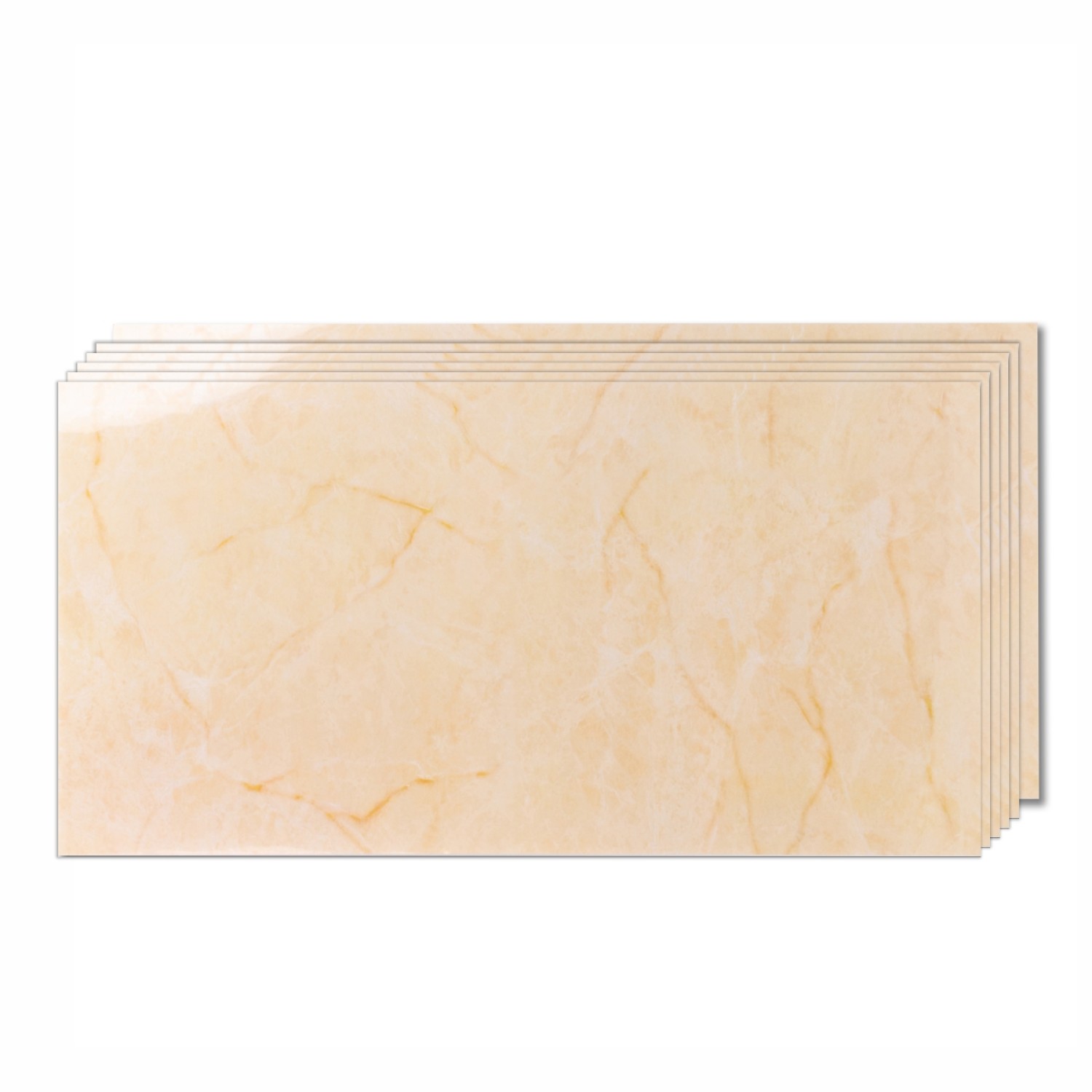 Set 6 Panouri Decorative Autoadezive, Aspect Lucios, 30x60 cm - 2
