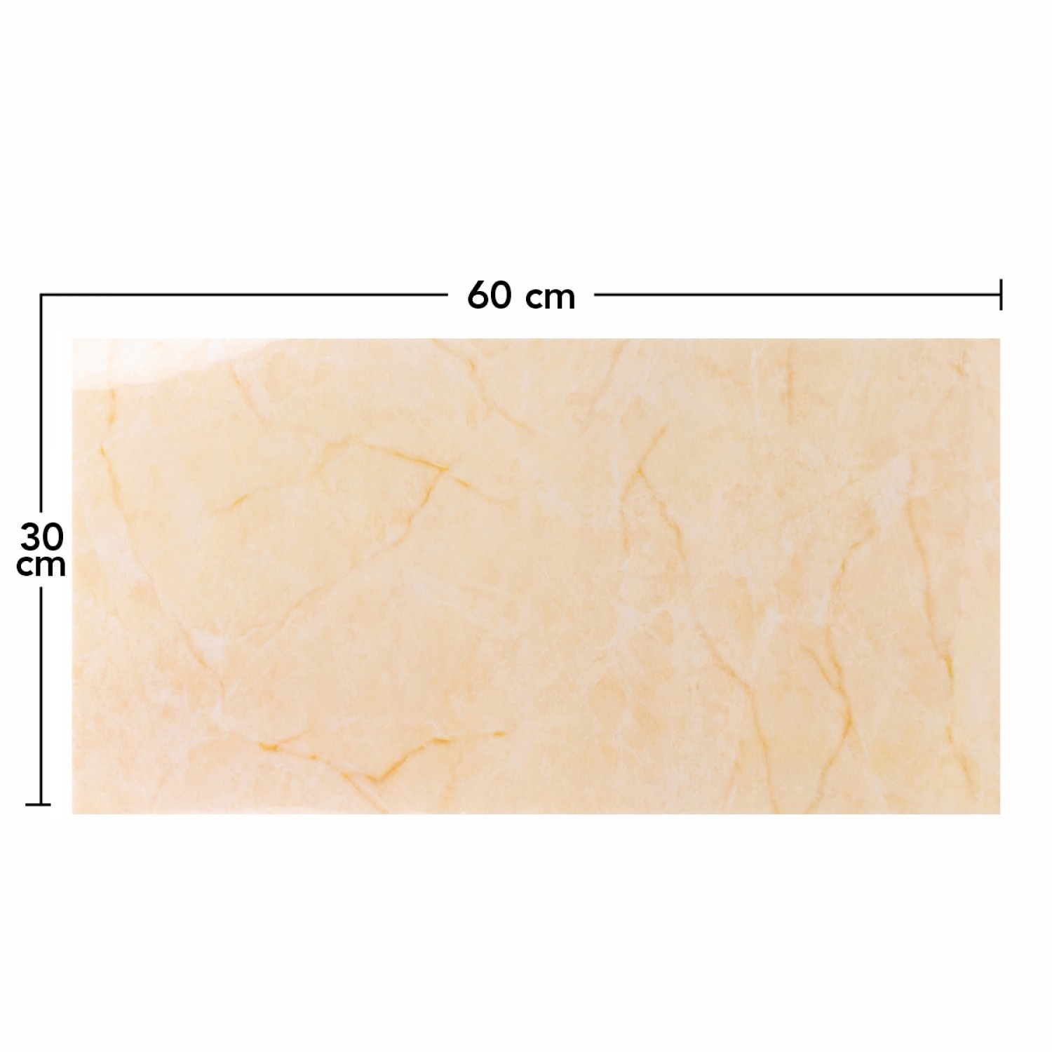 Set 6 Panouri Decorative Autoadezive, Aspect Lucios, 30x60 cm - 3
