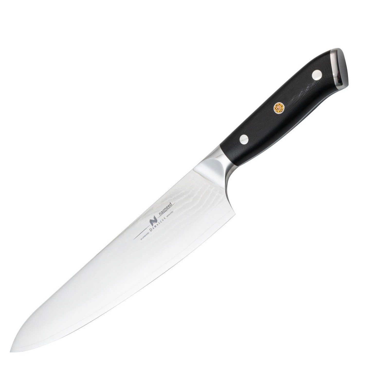 Cutit de Bucatar XL din Otel Damascus, 38 cm