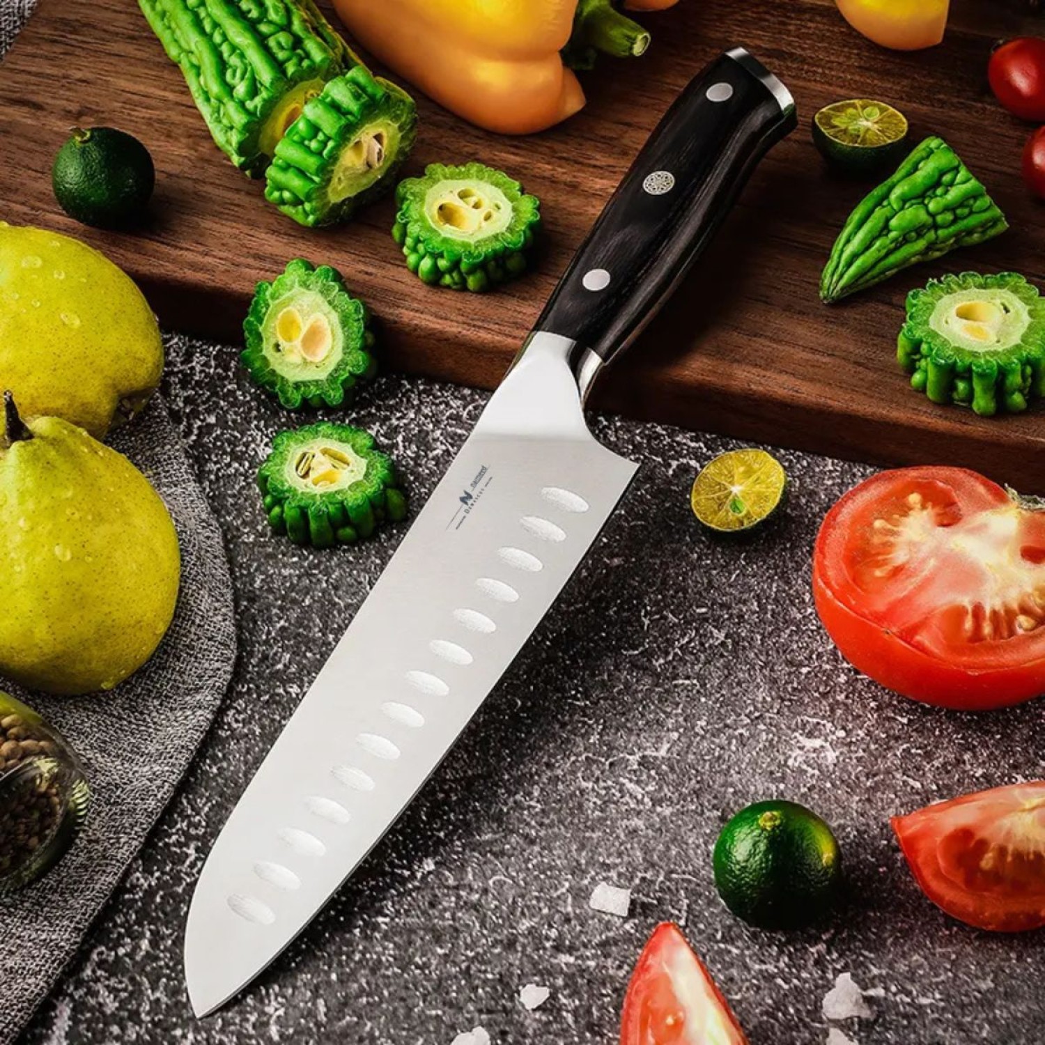 Cutit Santoku din Otel Damascus, 67 Straturi - 3