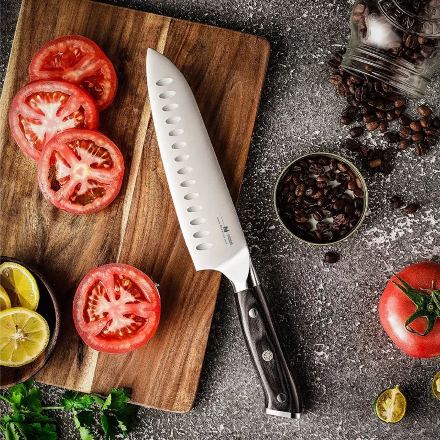 Cutit Santoku din Otel Damascus, 67 Straturi - 4