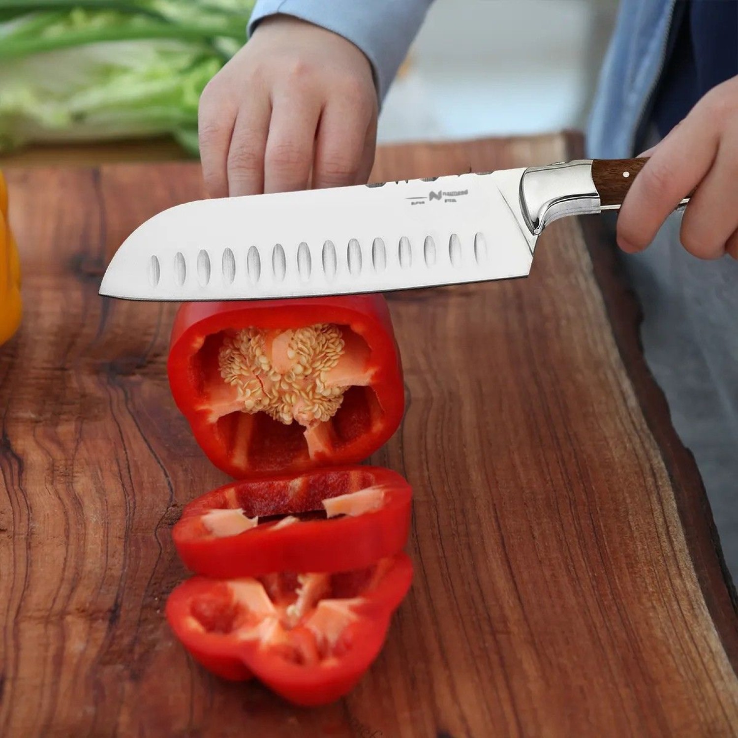 Pachet Cutit Santoku 31 cm + Cutit Universal 20 cm - 3