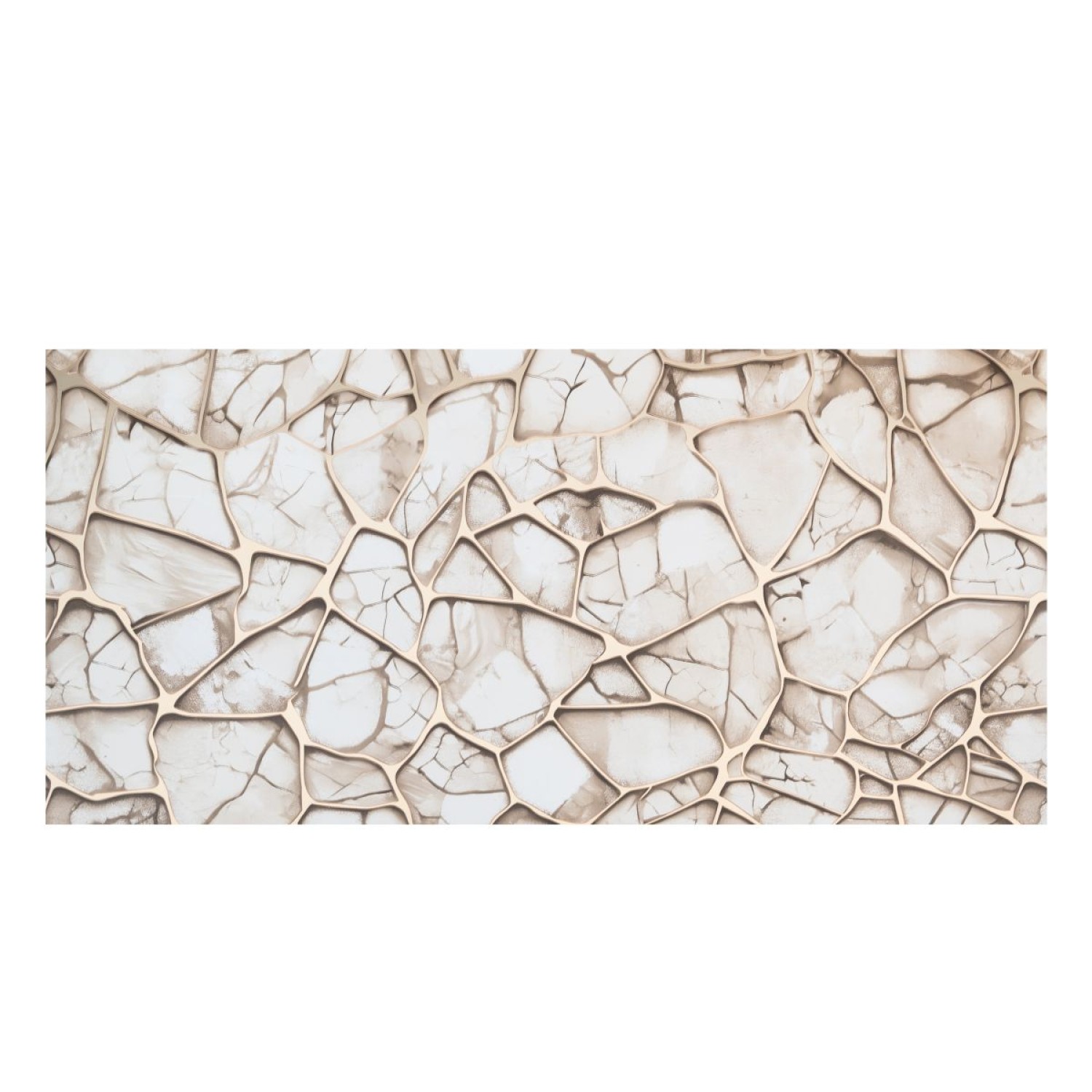 Set 6 Panouri Marmura cu Folie de Aluminiu, 60x30 cm - 2