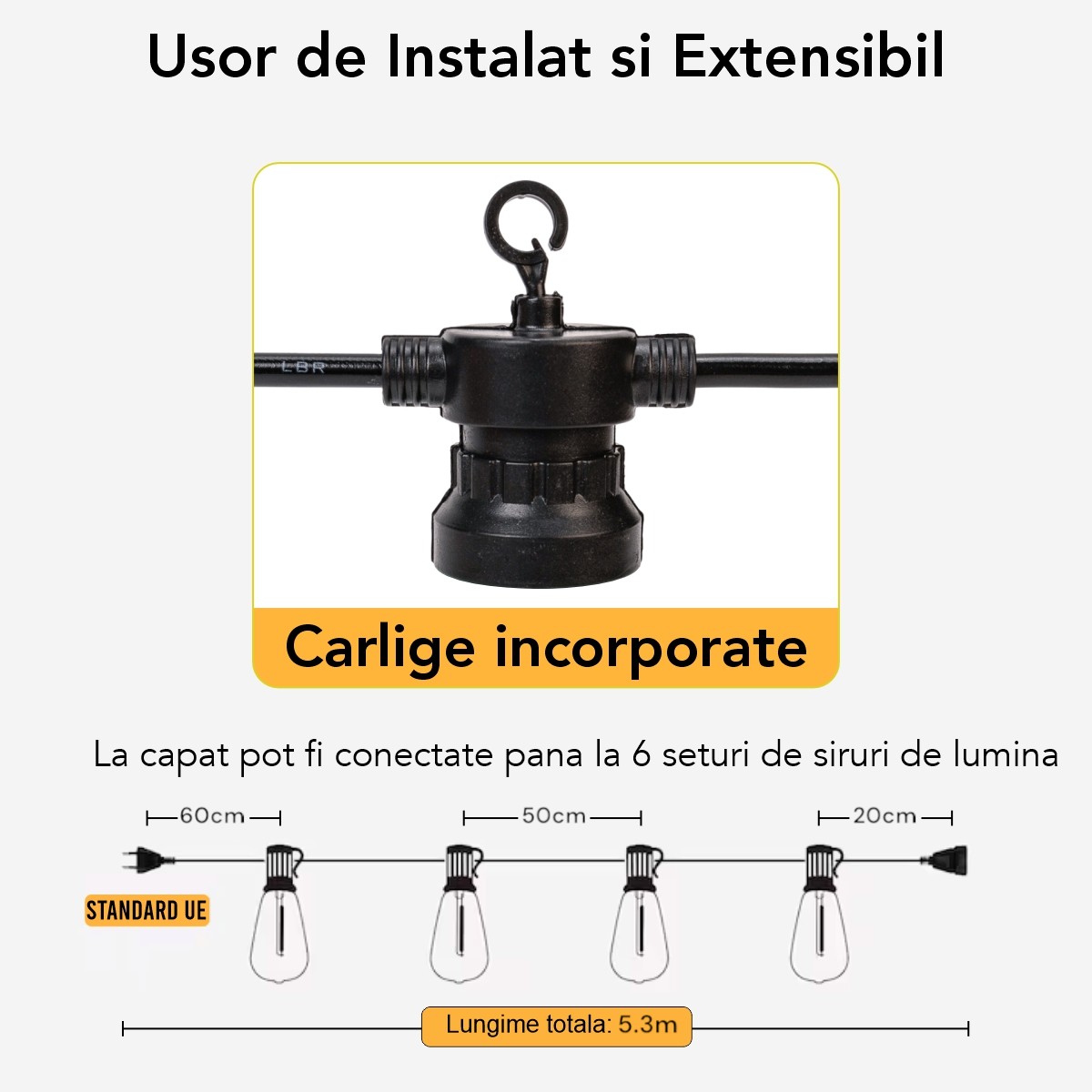 Ghirlanda Luminoasa 5 m, 10 LED - 3