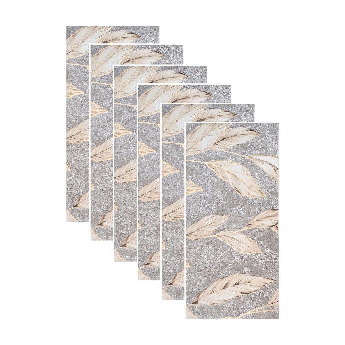 Set 6 Panouri Marmura Gri 60x30 cm